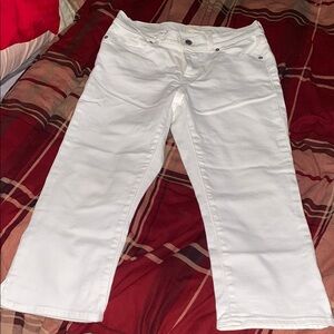 Levi's White Ankle & Cropped Jeans
